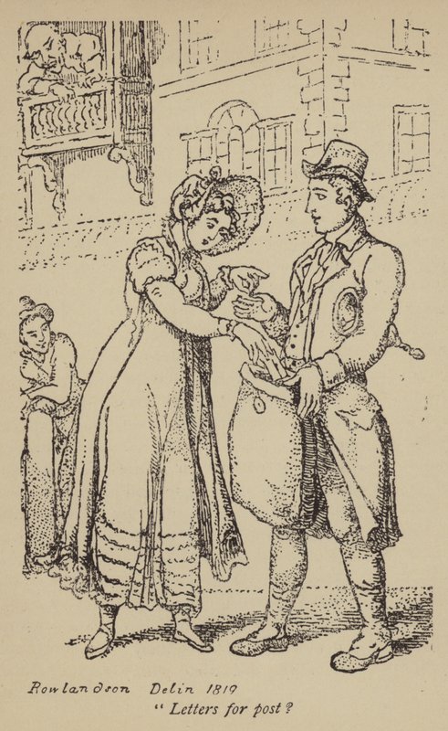 Brev för post? av Thomas Rowlandson