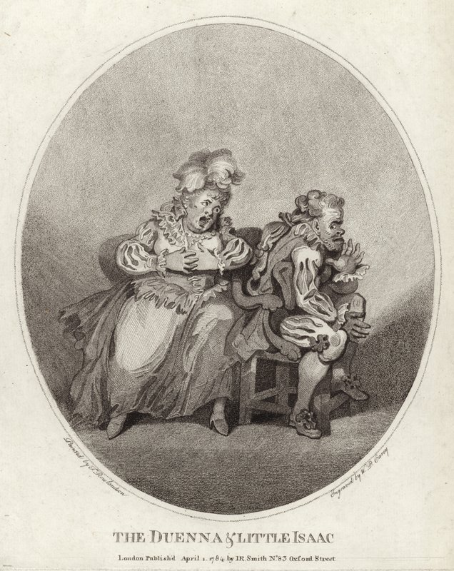 Duenna och Little Isaac av Thomas Rowlandson