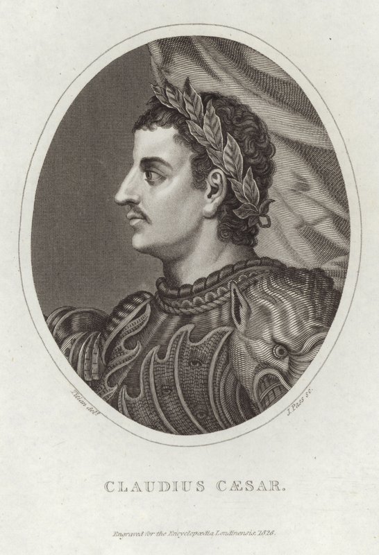 Porträtt av Claudius Caesar av Tiziano Vecelli