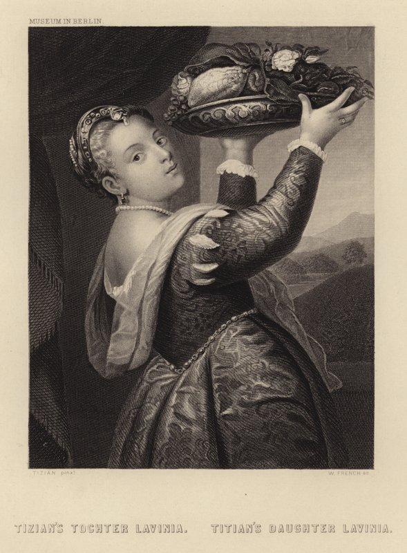 Titians dotter Lavinia av Tiziano Vecelli