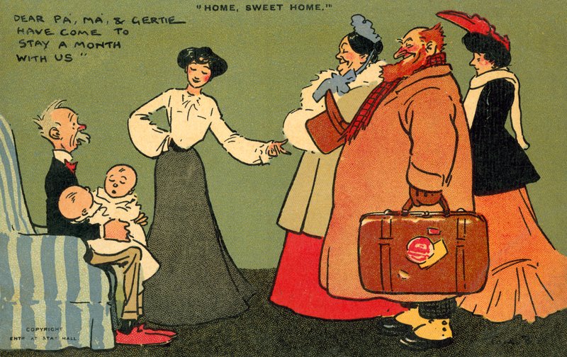 Home, Sweet Home (chromolitho) av Tom Browne