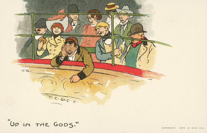 Up In The Gods (färg litho) av Tom Browne