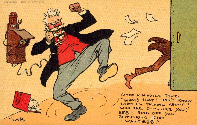 Fel nummer (chromolitho) av Tom Browne