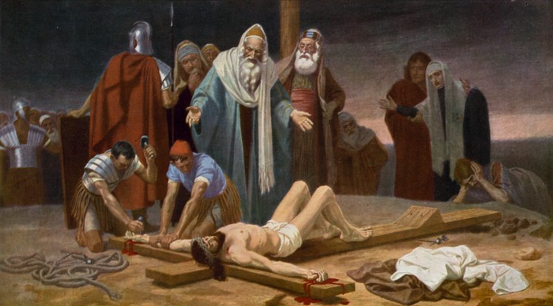 Jesus är spikad på korset av Unbekannt Unbekannt