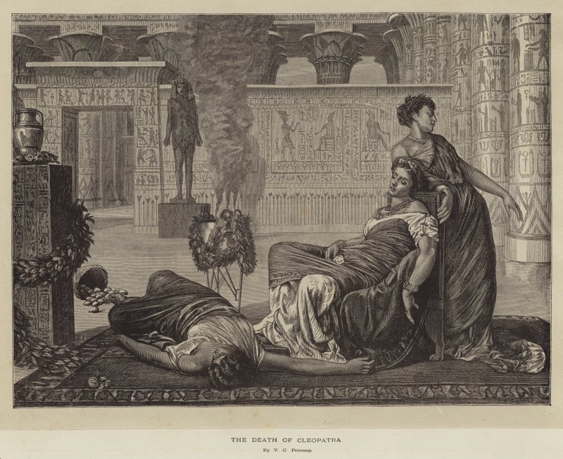 Kleopatras död av Valentine Cameron Prinsep