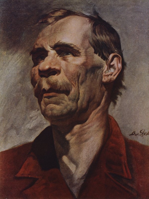 Partisan (färglitografi) av Vassily Nikolayevich Yakovlev