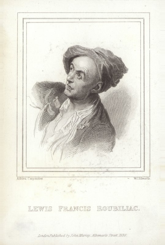 Louis-Francois Roubiliac, fransk skulptör av W.C. Edwards
