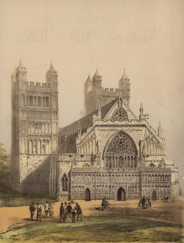 Exeter Cathedral, Devon swed av W.L. Walton