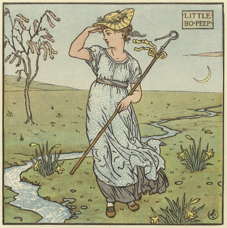 Lille Bo Peep av Walter Crane