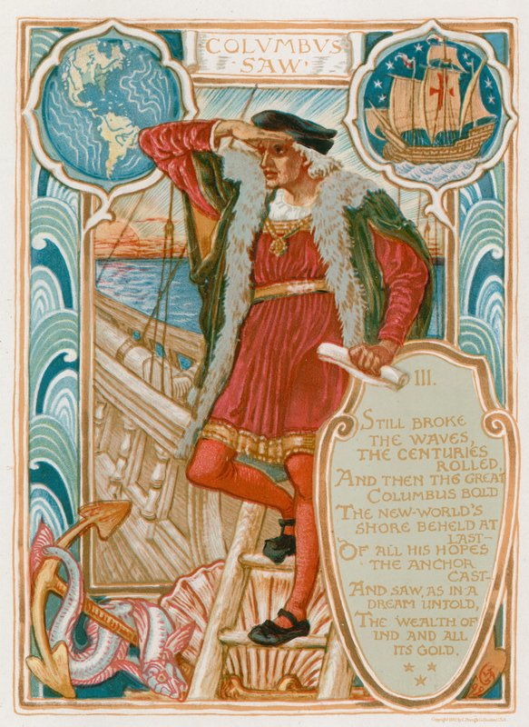 Columbus såg av Walter Crane