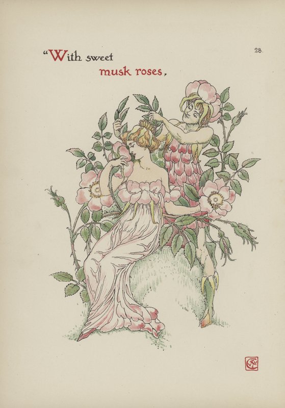Blommor från Shakespeares trädgård av Walter Crane