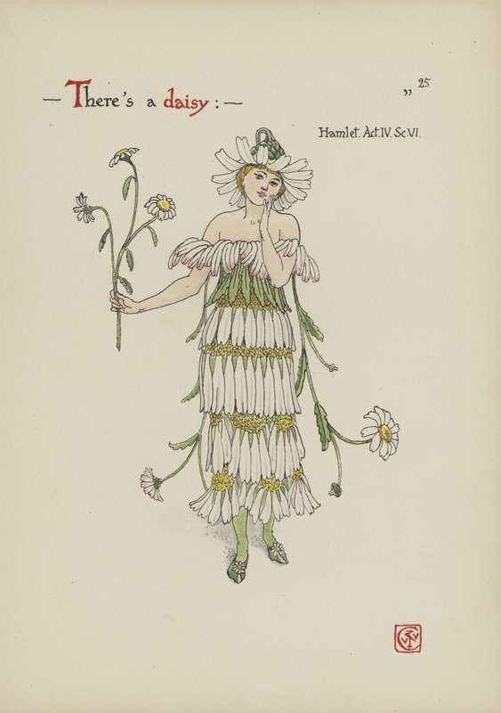 Blommor från Shakespeares trädgård av Walter Crane