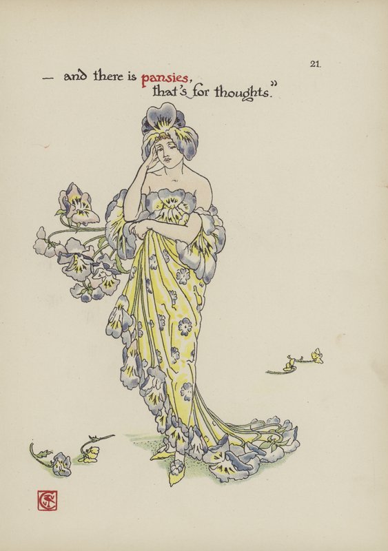 Blommor från Shakespeares trädgård av Walter Crane
