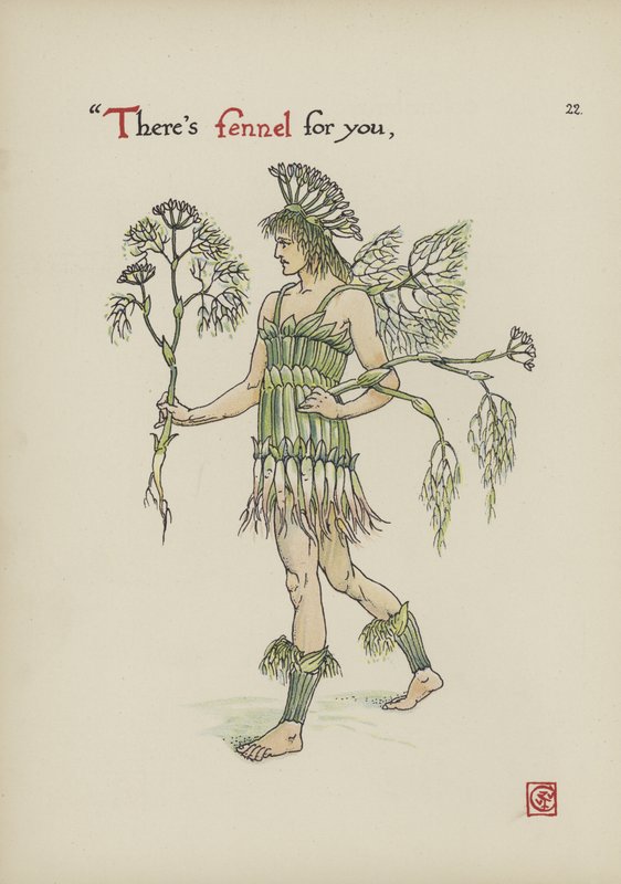 Blommor från Shakespeares trädgård av Walter Crane