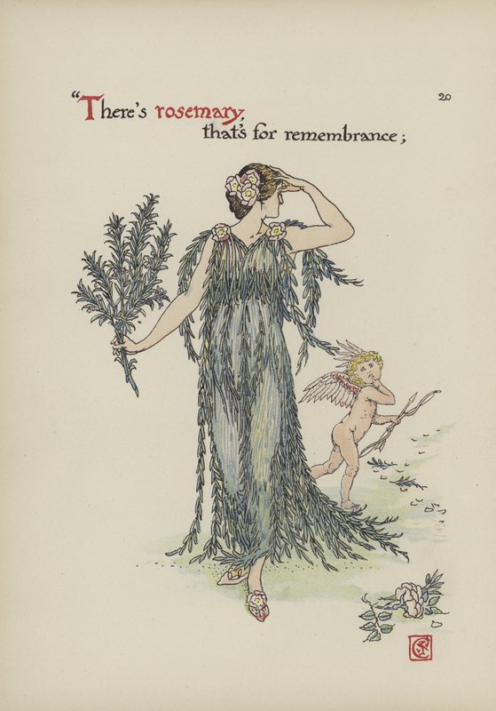 Blommor från Shakespeares trädgård av Walter Crane