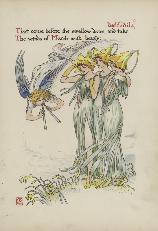Blommor från Shakespeares trädgård av Walter Crane