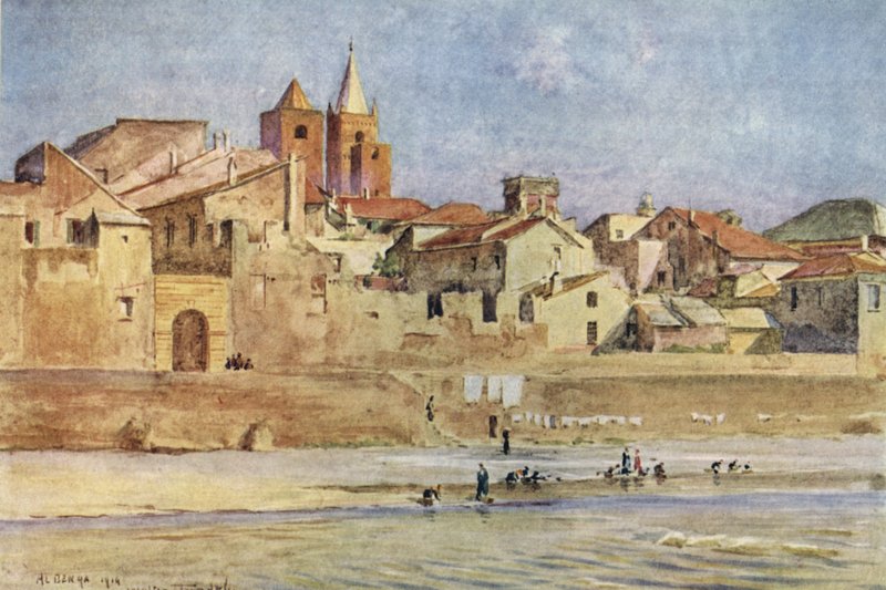 Albenga, från Centa, Italien av Walter Frederick Roofe Tyndale