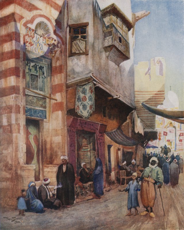 En gatubild i Kairo av Walter Spencer Stanhope Tyrwhitt