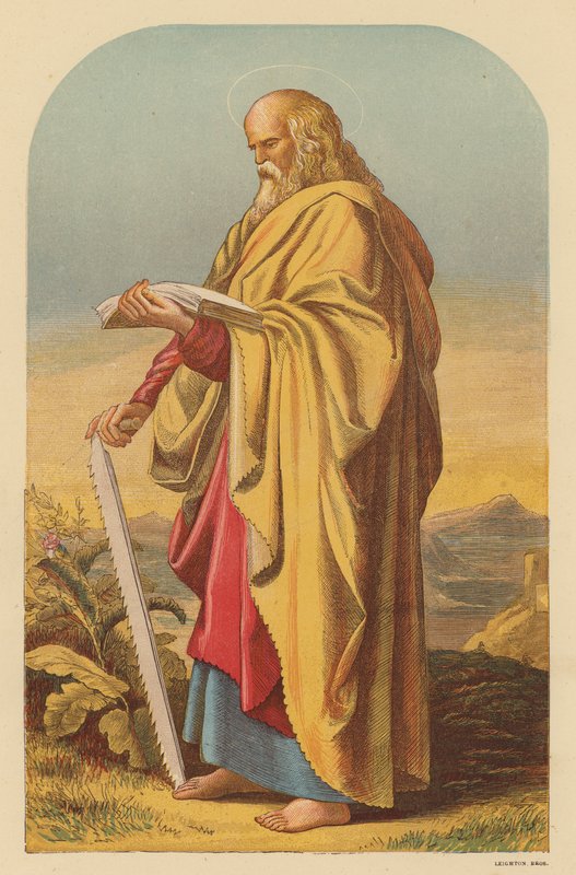 St Simon (färglitografi) av Wilhelm Kandler