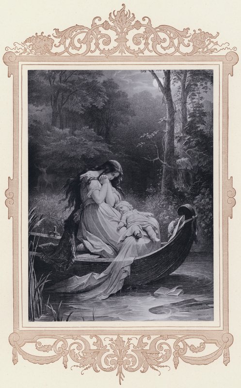 Ottilie, valbara affiniteter (litho) av Wilhelm von (after) Kaulbach