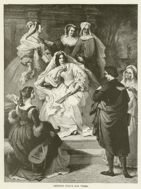 Leonora dEste och Tasso av Wilhelm von Kaulbach