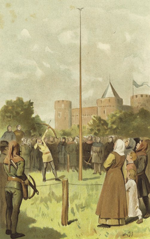 Fågelskytte, Nederländerna, 1300-talet av Willem II Steelink