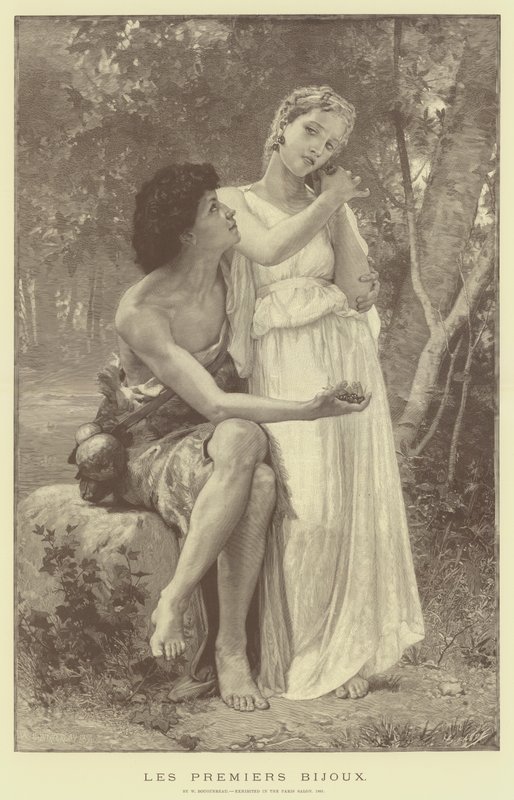De första juvelerna av William Adolphe Bouguereau