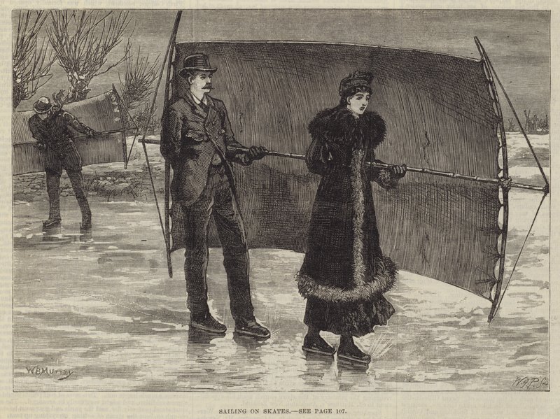 Segling på skridskor av William Bazett Murray