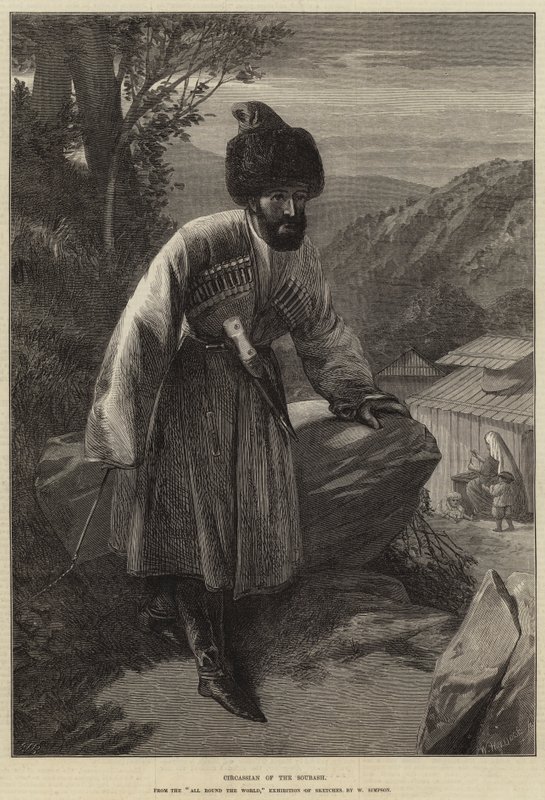 Circassian från Soubash av William Crimea Simpson