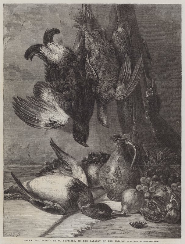 Vilt och frukt av William Duffield