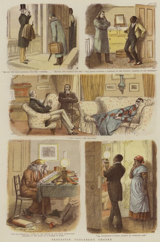 Professor Todlebens teori (chromolitho)swed av William Ralston