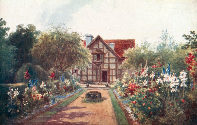 Shakespeares födelseplats trädgård av William W. Quatremain