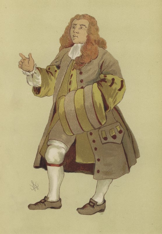Mansdräkt från George II:s regeringstid, 1730 av William after Hogarth