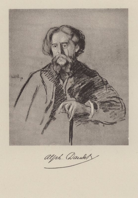 Alphonse Daudet, fransk författare av William after Rothenstein
