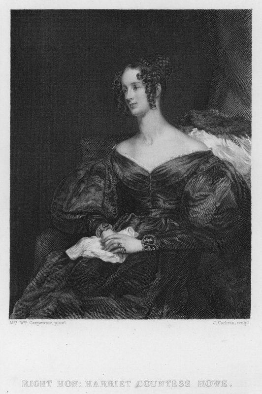 Harriet grevinna Howe (gravyr) av William (after) Carpenter