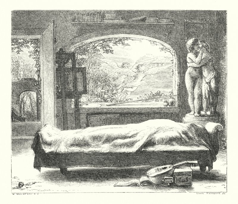 Det öde huset (gravyr) av William (after) Mulready