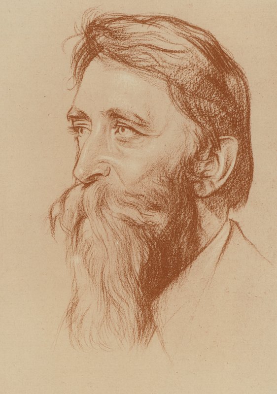 Gordon Bottomley (litho) av William (after) Rothenstein