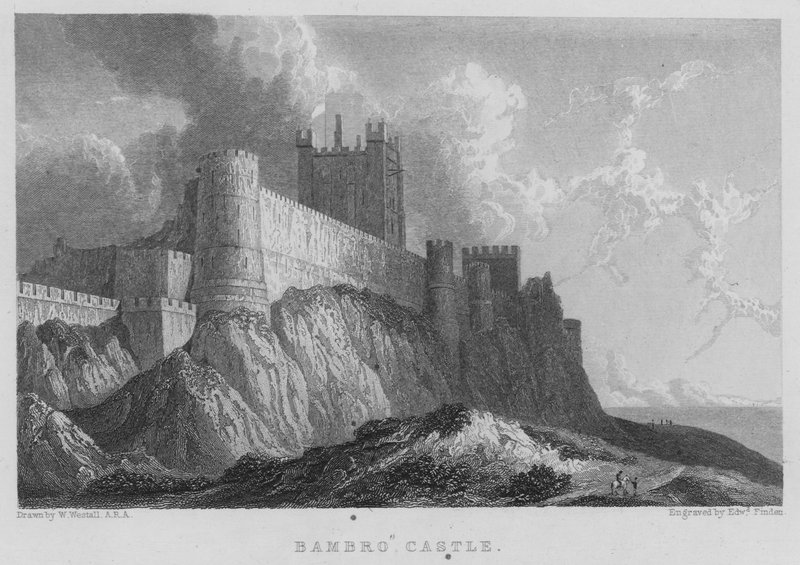 Bambro slott (gravyr) av William (after) Westall