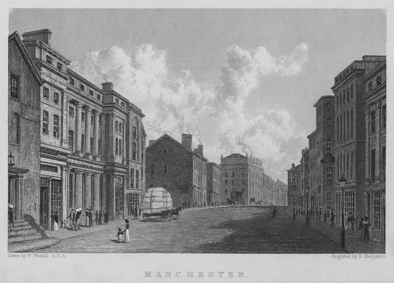 Manchester (gravyr) av William (after) Westall