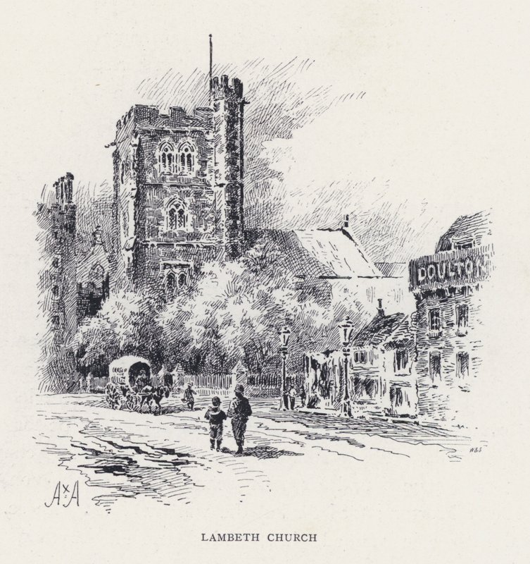 Lambeth Church (gravyr) av William Alexander Ansted