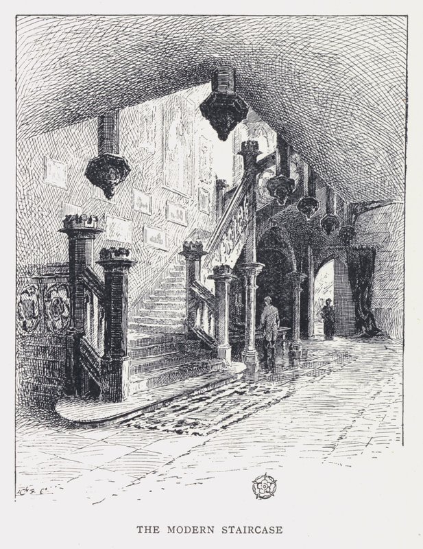 Den moderna trappan (gravyr) av William Alexander Ansted