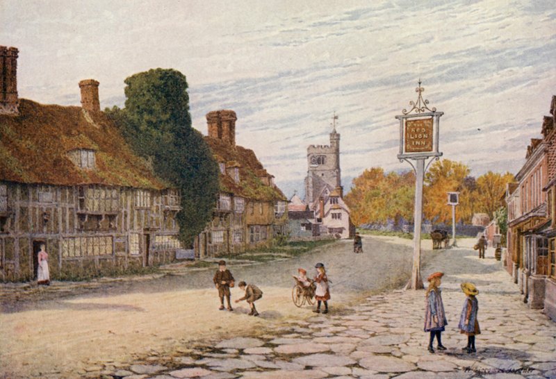 Biddenden (färglitografi) av William Biscombe Gardner