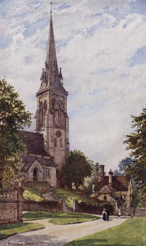 Edensor Church, Chatsworth av William Biscombe Gardner