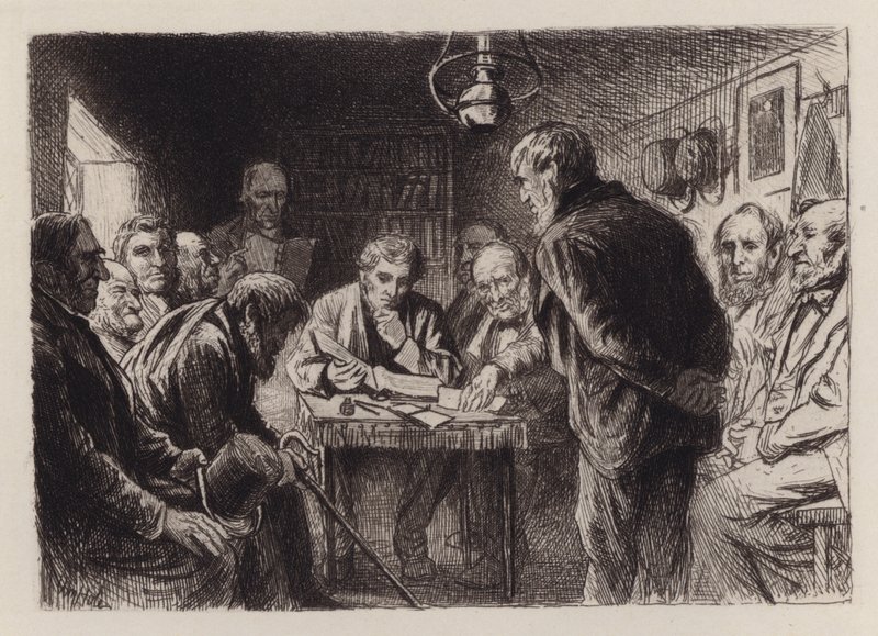 The Kirk-Session (gravyr) av William Brassey (after) Hole