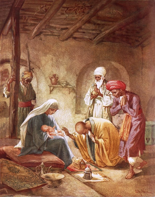 Tre kungar som dyrkar Kristus av William Brassey Hole