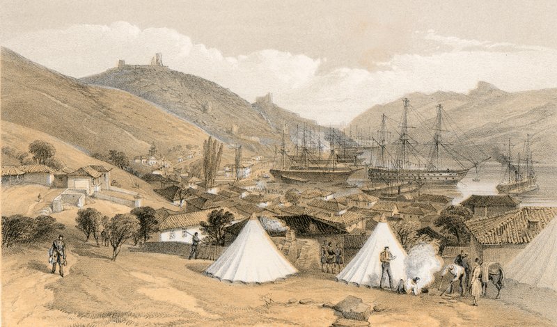 Balaklava, tittar mot havet av William Crimea Simpson