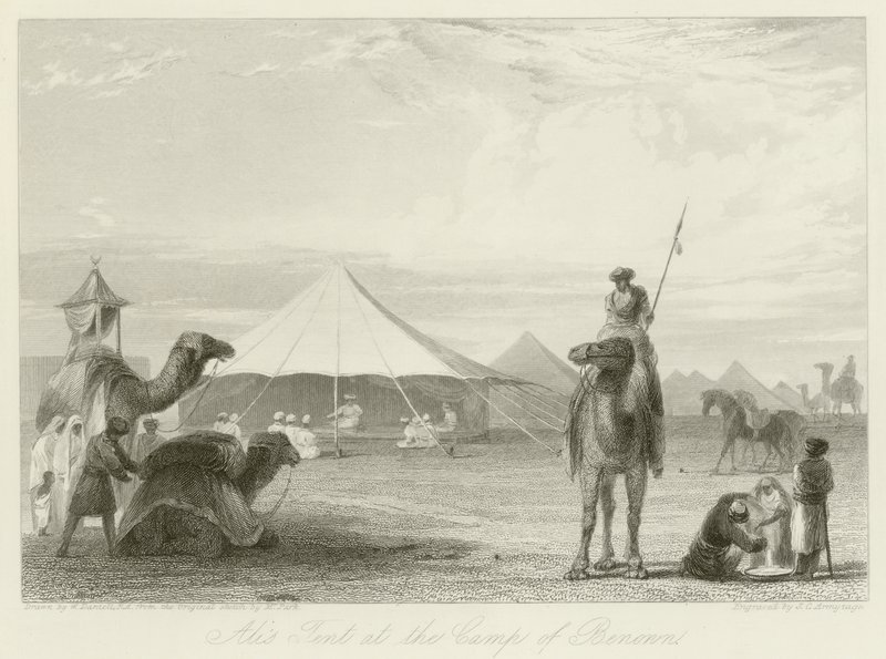 Alis tält i lägret Benonn av William Daniell