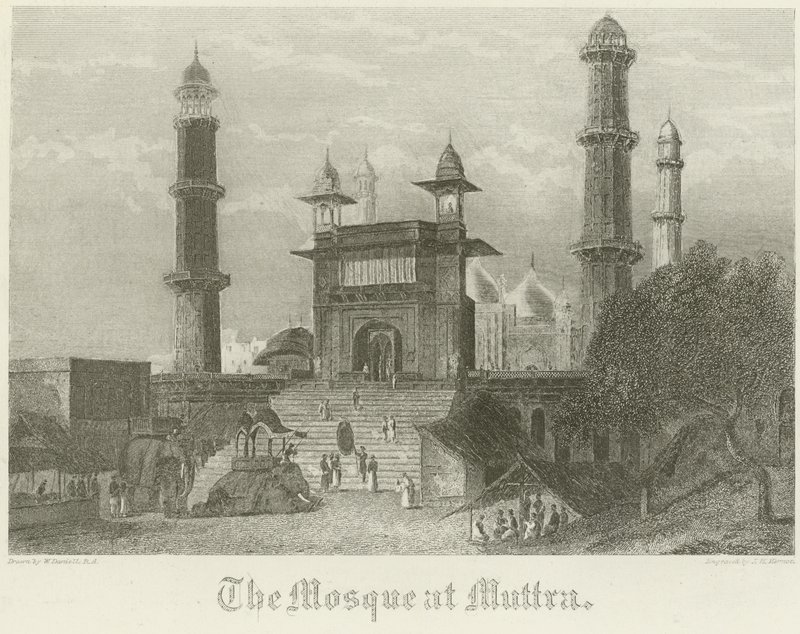 Moskén i Muttra av William Daniell
