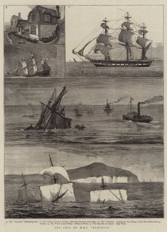 Förlusten av HMS Eurydice av William Edward Atkins