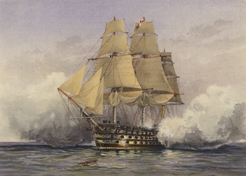 Segern (färg litho) av William Frederick Mitchell